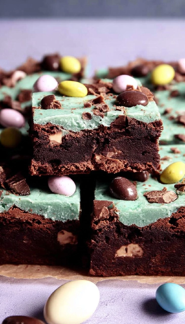 Brownies With Cadbury Eggs