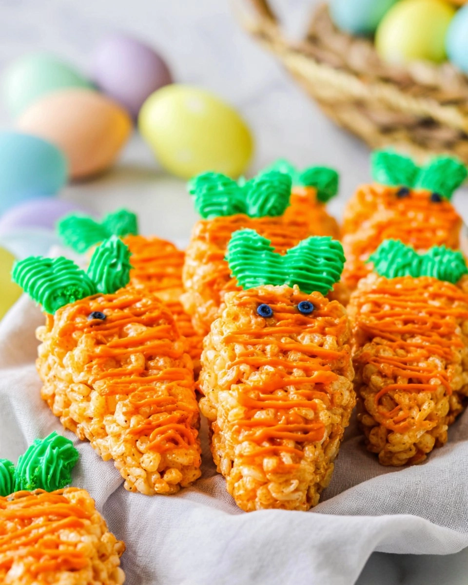 Carrot Easter Rice Krispie Treat Ideas