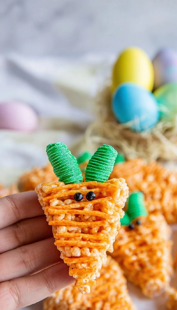 Carrot Easter Rice Krispie Treat Ideas
