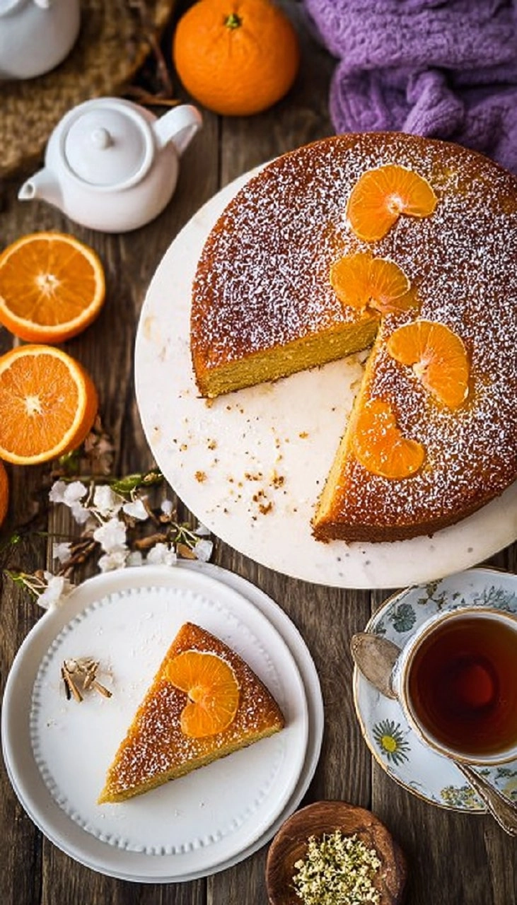 Clementine & Almond Flour Tea Cake (Naturally Gluten-Free)