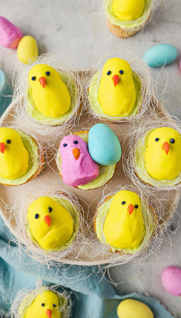 Easter Peep Cupcakes