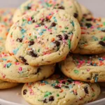 Easy-Vegan-Funfetti-Cake-Mix-Cookies-Only-4-Ingredients-Recipe