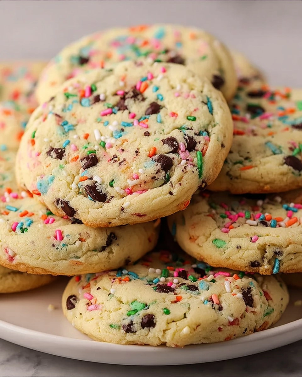 Easy Vegan Funfetti Cake Mix Cookies (Only 4 Ingredients!)