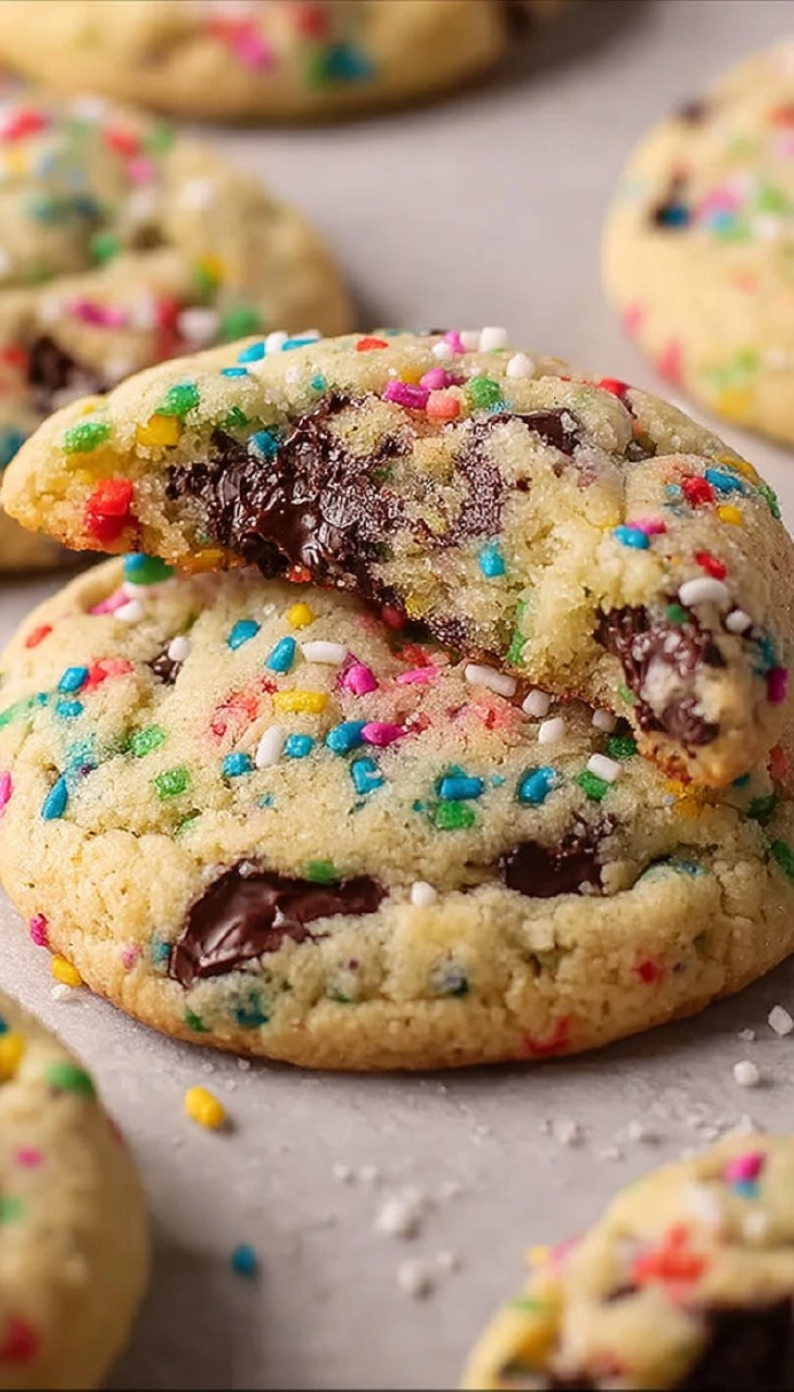 Easy Vegan Funfetti Cake Mix Cookies (Only 4 Ingredients!)