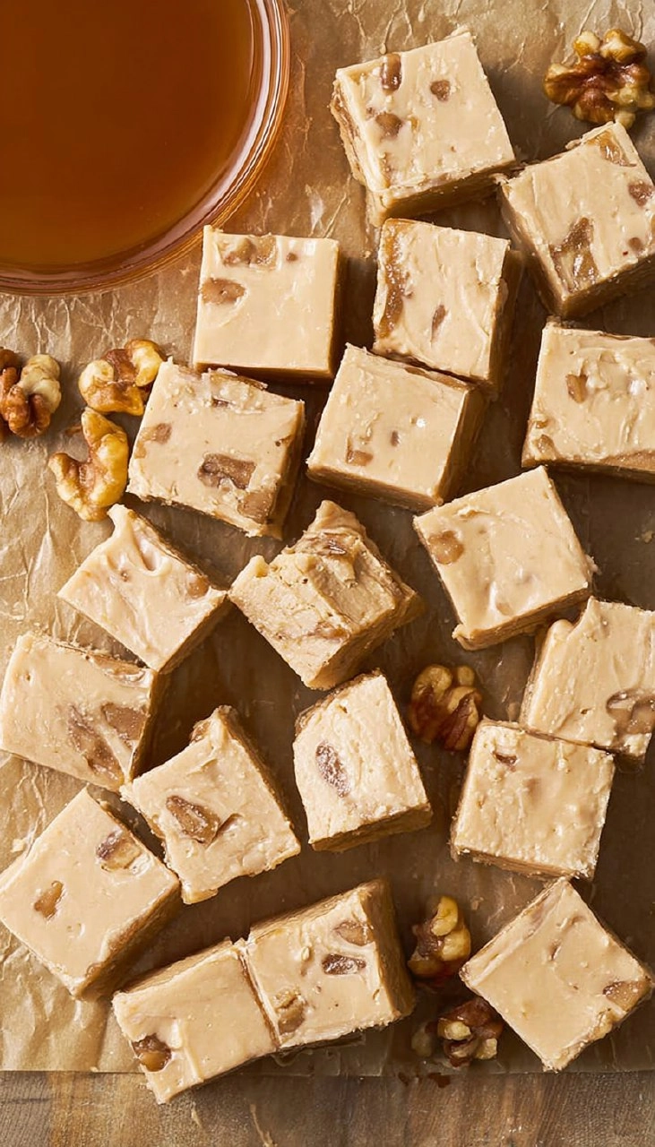 Maple Fudge Made with Real Maple Syrup