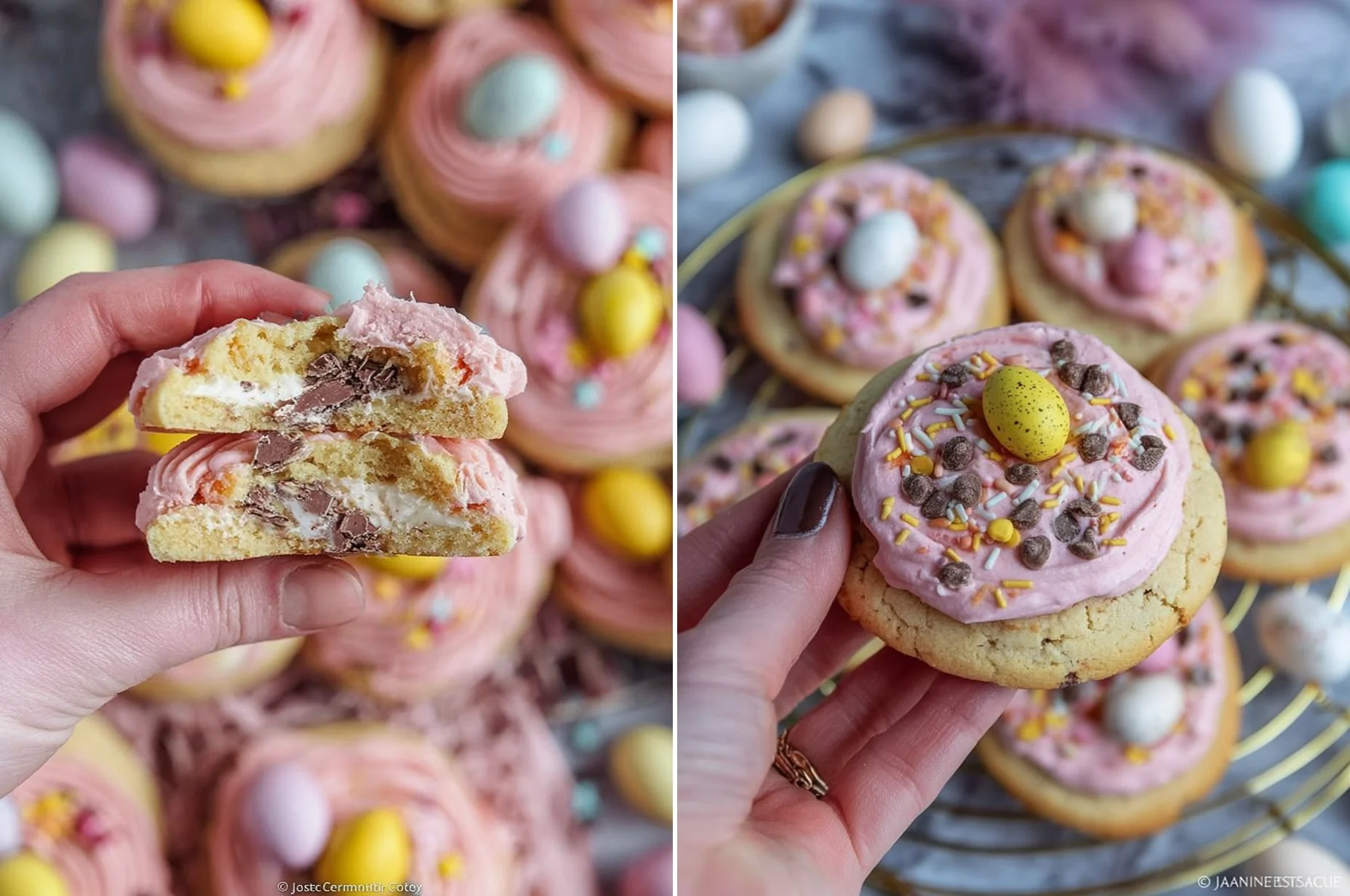 Mini Egg Crumbl Cookies