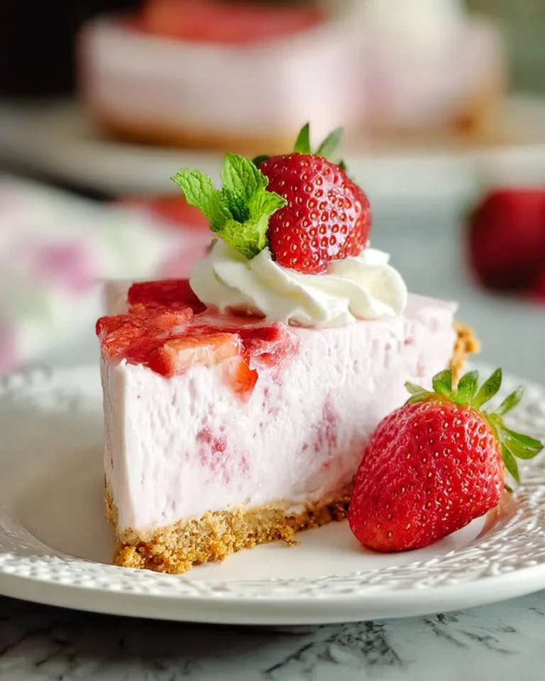 No-Bake-Frozen-Strawberry-Pie-Recipe