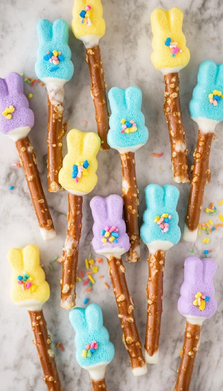 Peeps Pretzel Rods