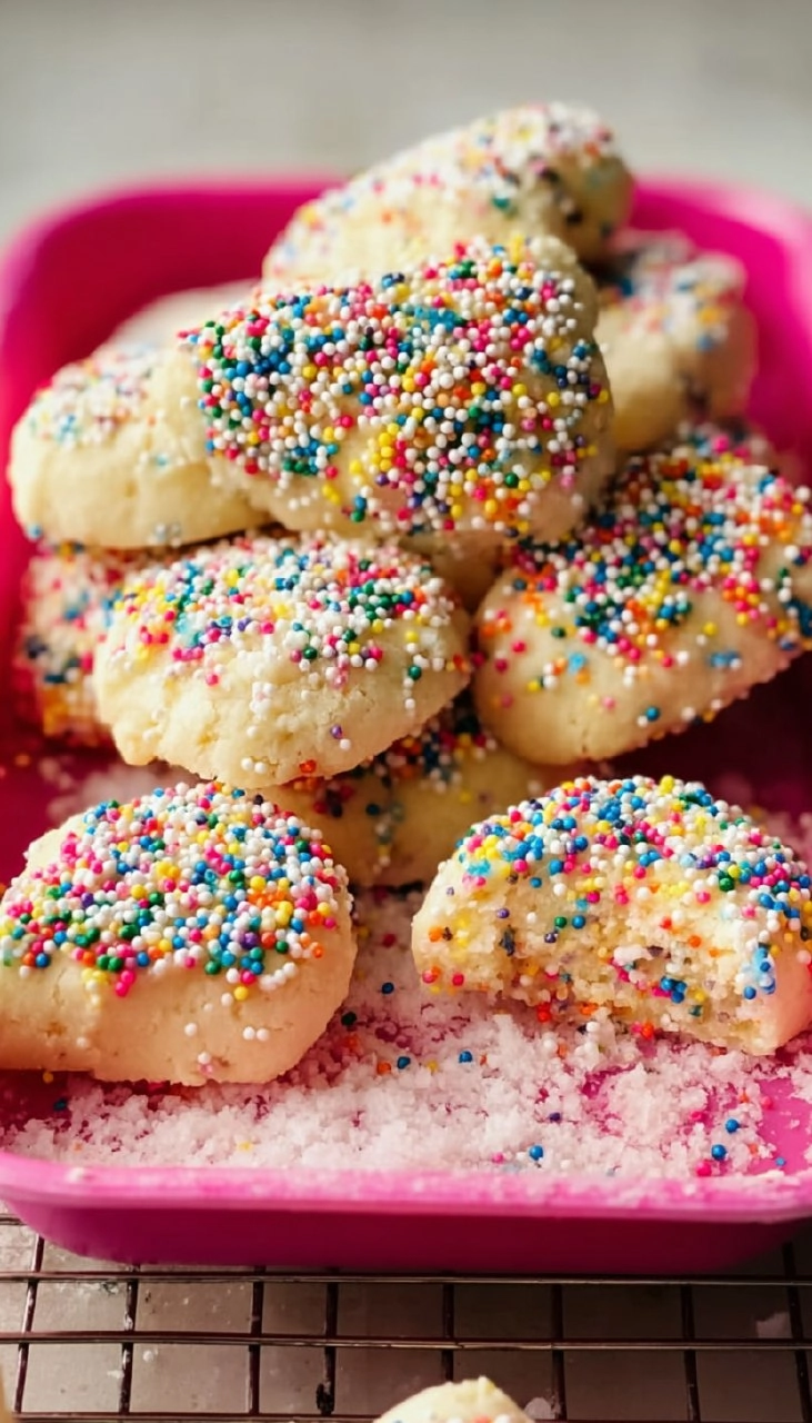 Rainbow Sprinkle Butter Cookies