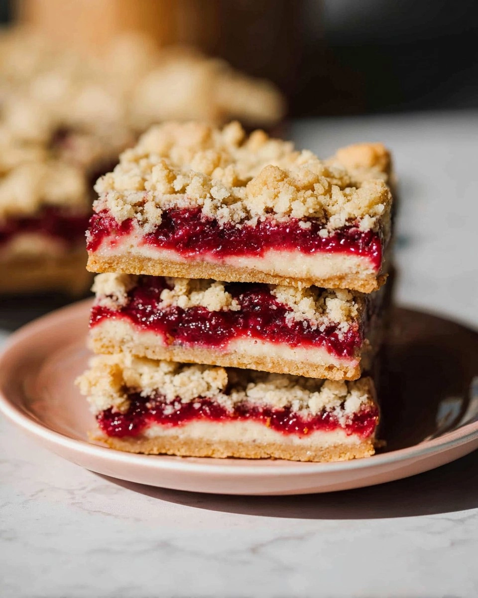 Raspberry Cheesecake Crumble Bars