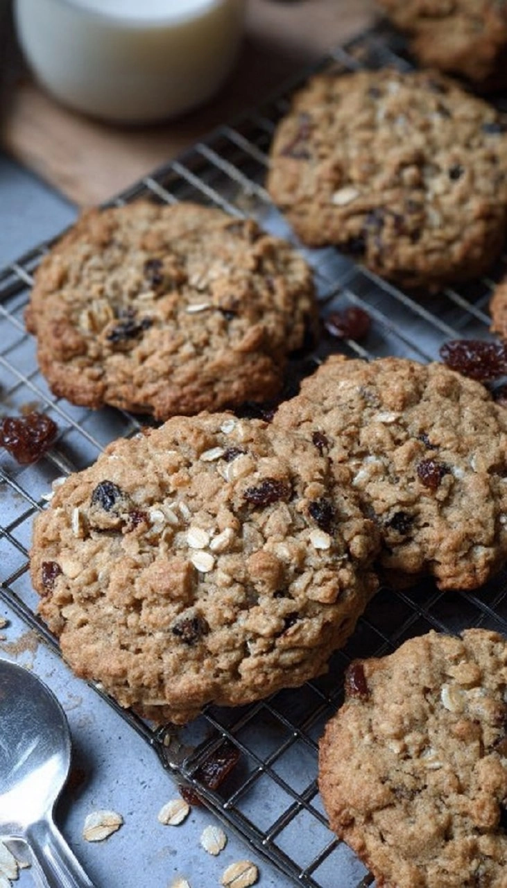 Sourdough Oatmeal Raisin Cookies