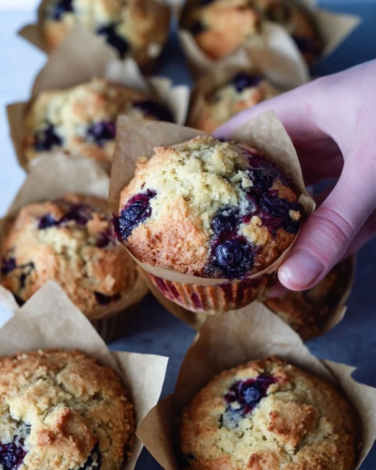 Sourdough-discard-blueberry-muffins-Recipe