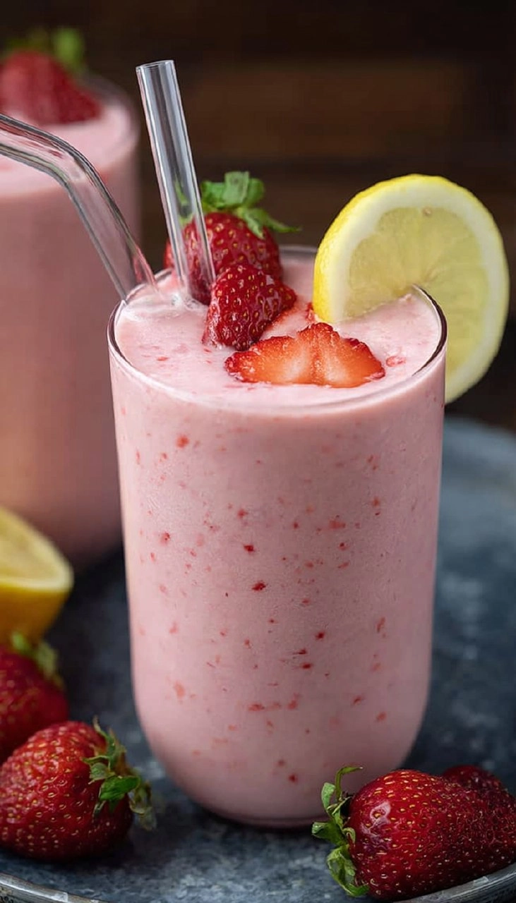Strawberry Lemonade Milkshake