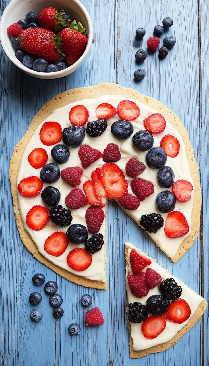 4th of July Fruit Pizza 109 4th of July Fruit Pizza