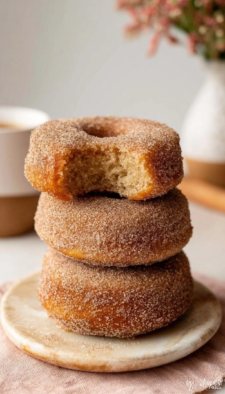 Baked Cinnamon Sugar Donuts