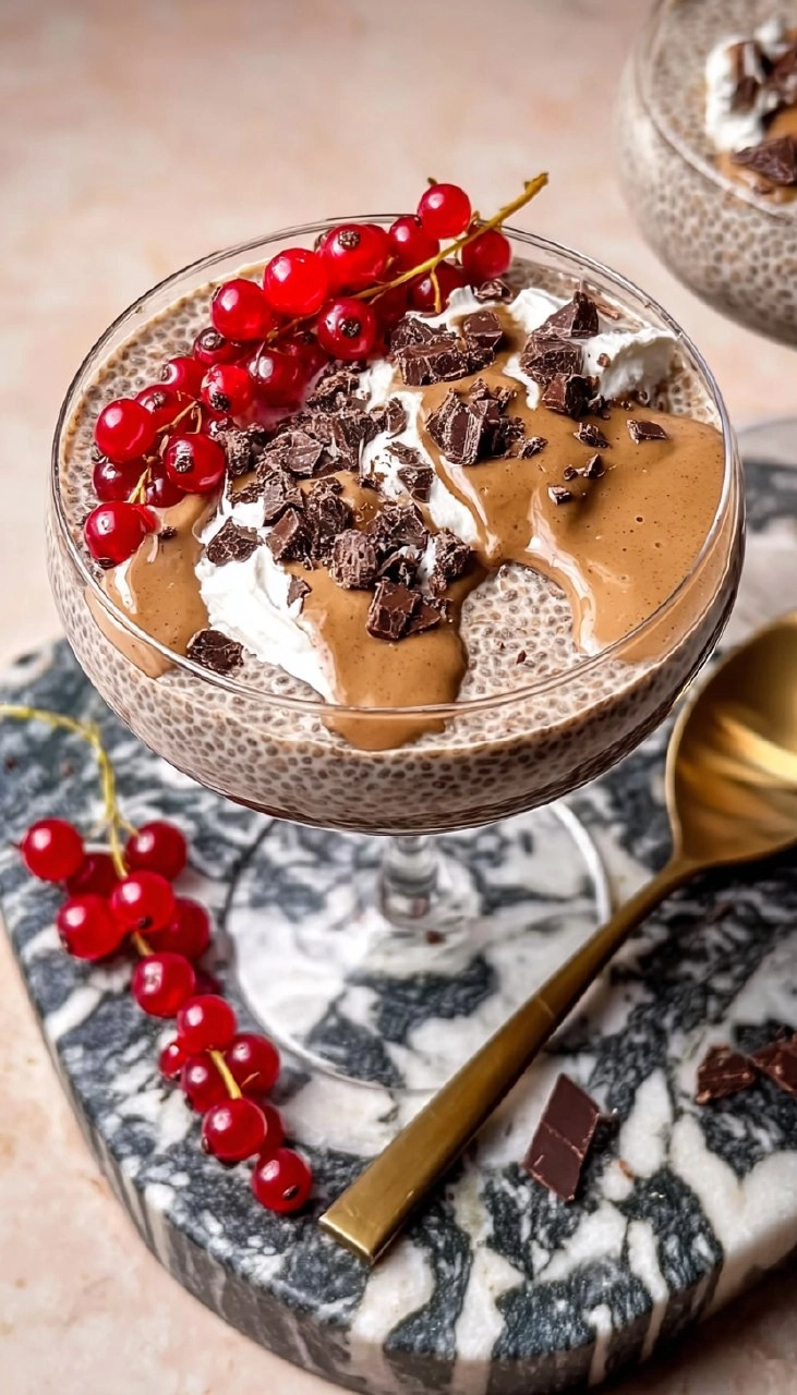 HIGH PROTEIN CHOCOLATE CHIA PUDDING