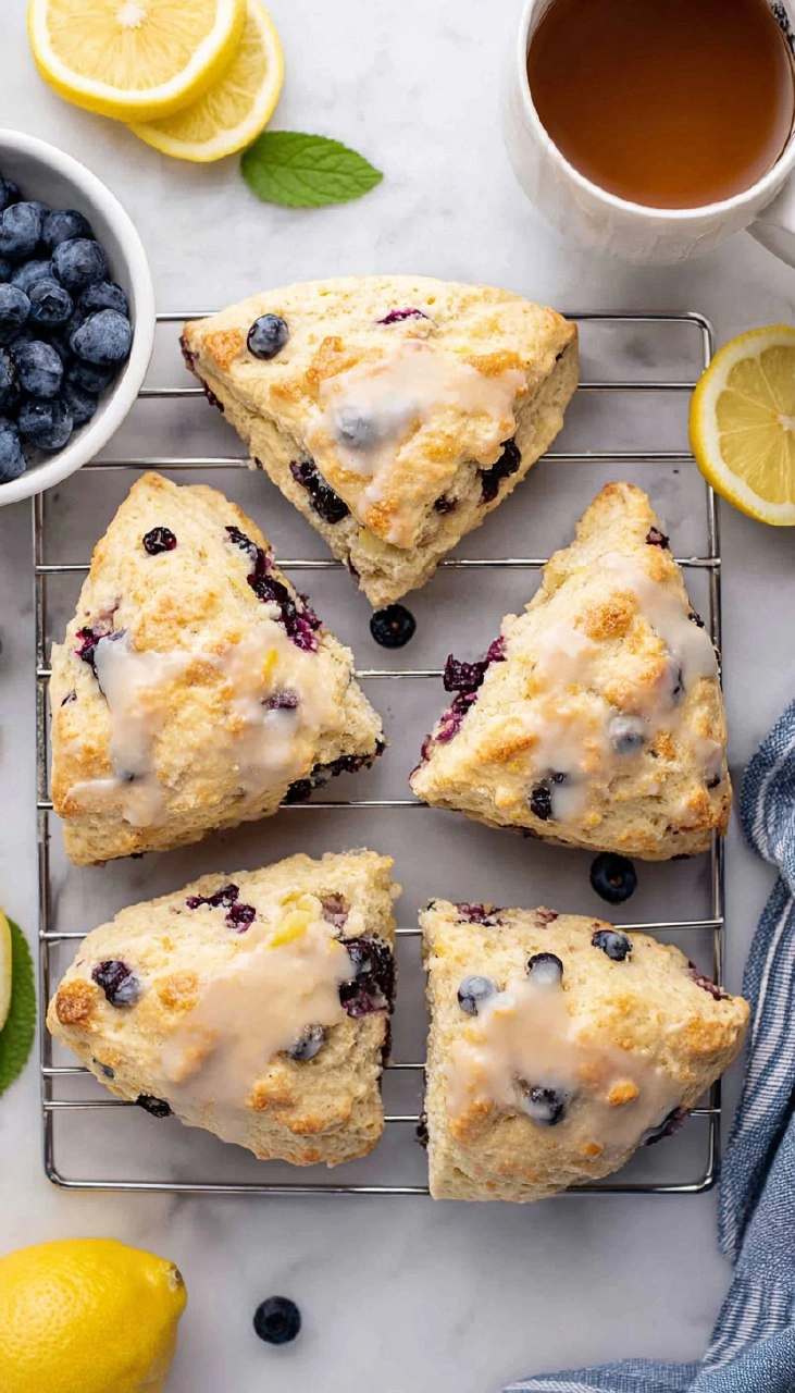 Lemon Blueberry Scones