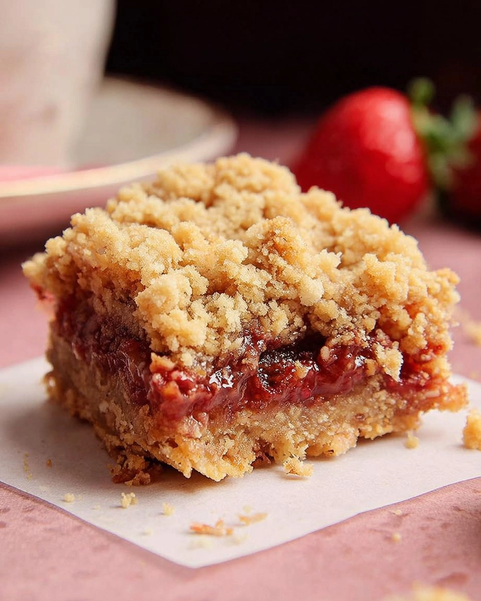 Strawberry Crisp Bars