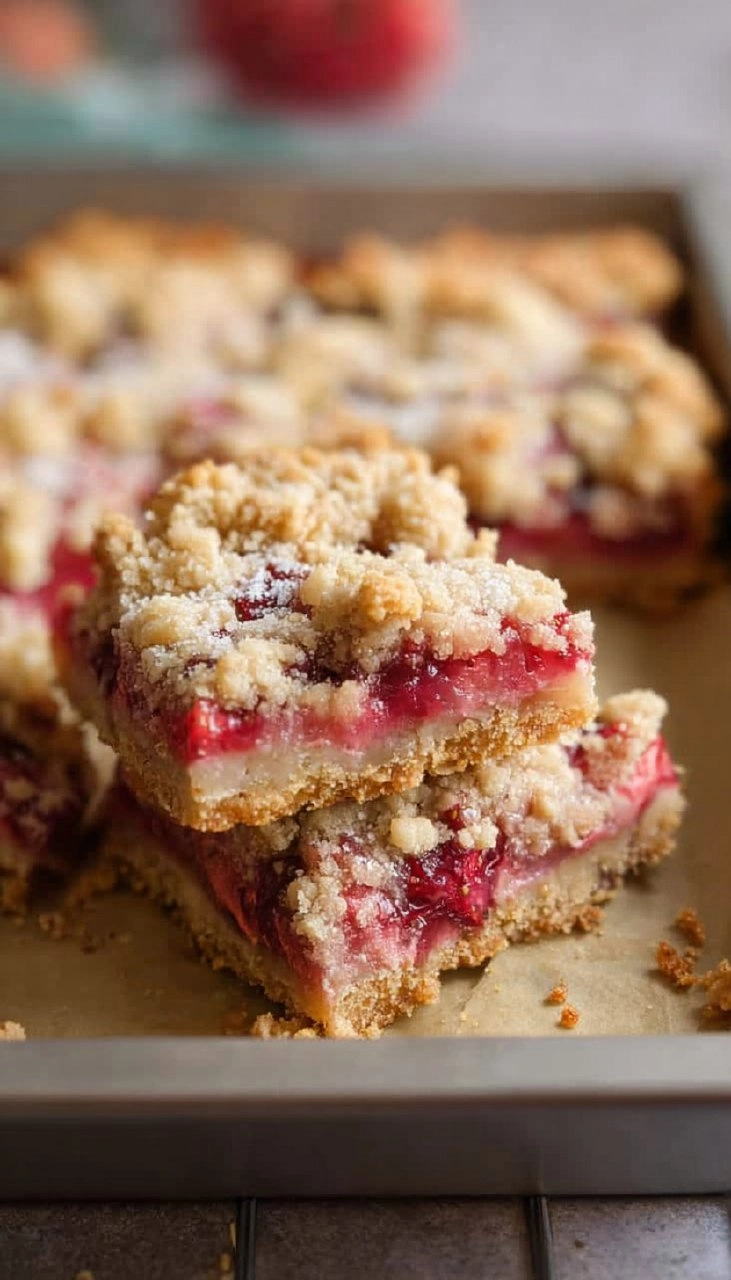 Strawberry Rhubarb Crumb Bars 85 Strawberry Rhubarb Crumb Bars