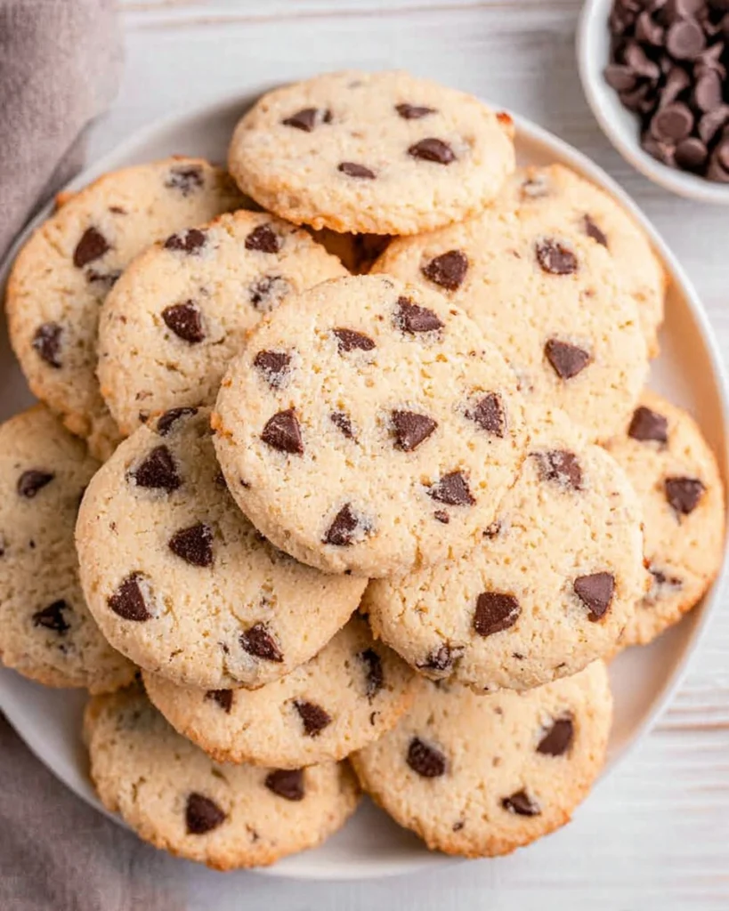 Sugar-Free-Chocolate-Chip-Shortbread-Cookies-Recipe