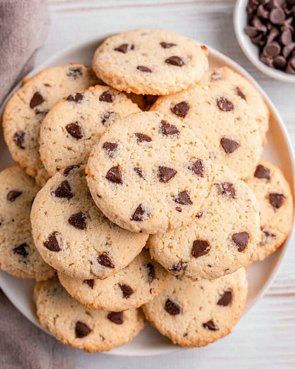 Sugar-Free Chocolate Chip Shortbread Cookies