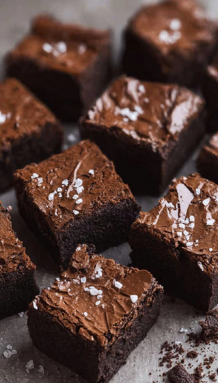 Thick Fudgy Brownies with a Shiny Crackly Top