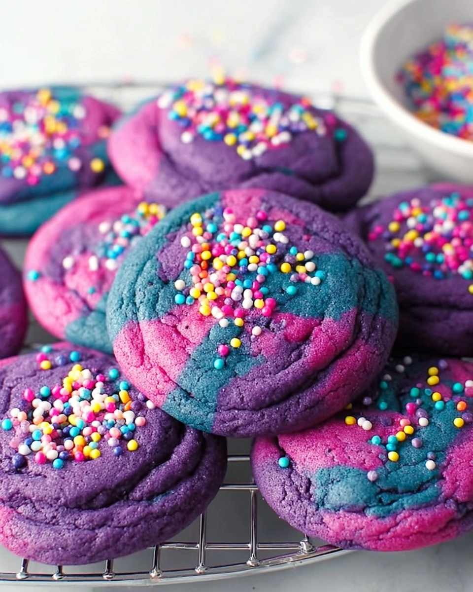 Vibrant &amp; Chewy Tie-Dye Sugar Cookies