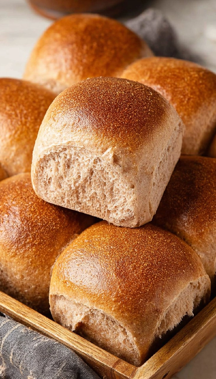 Whole Wheat Sourdough Rolls