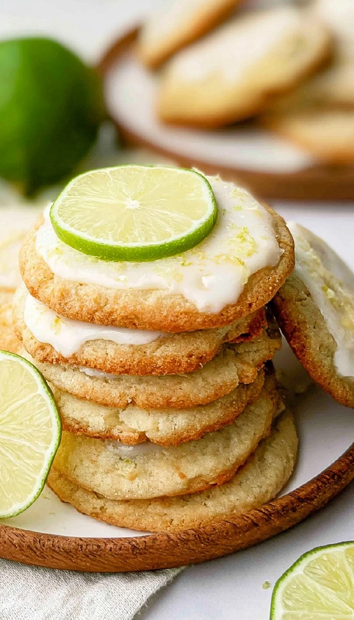 Easy Key Lime Cookies with Lime Glaze