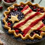 Patriotic Cherry Blueberry Star Pie (Easy Showstopper Dessert) 82 Patriotic-Cherry-Blueberry-Star-Pie-Easy-Showstopper-Dessert-Recipe