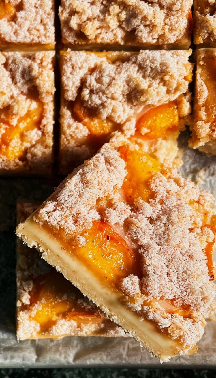 Peach Cheesecake Bars 77 Peach Cheesecake Bars