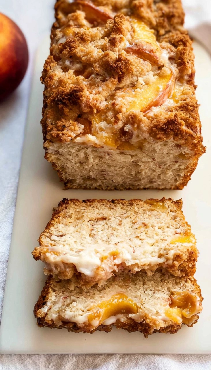 Peach Cobbler Bread 105 Peach Cobbler Bread