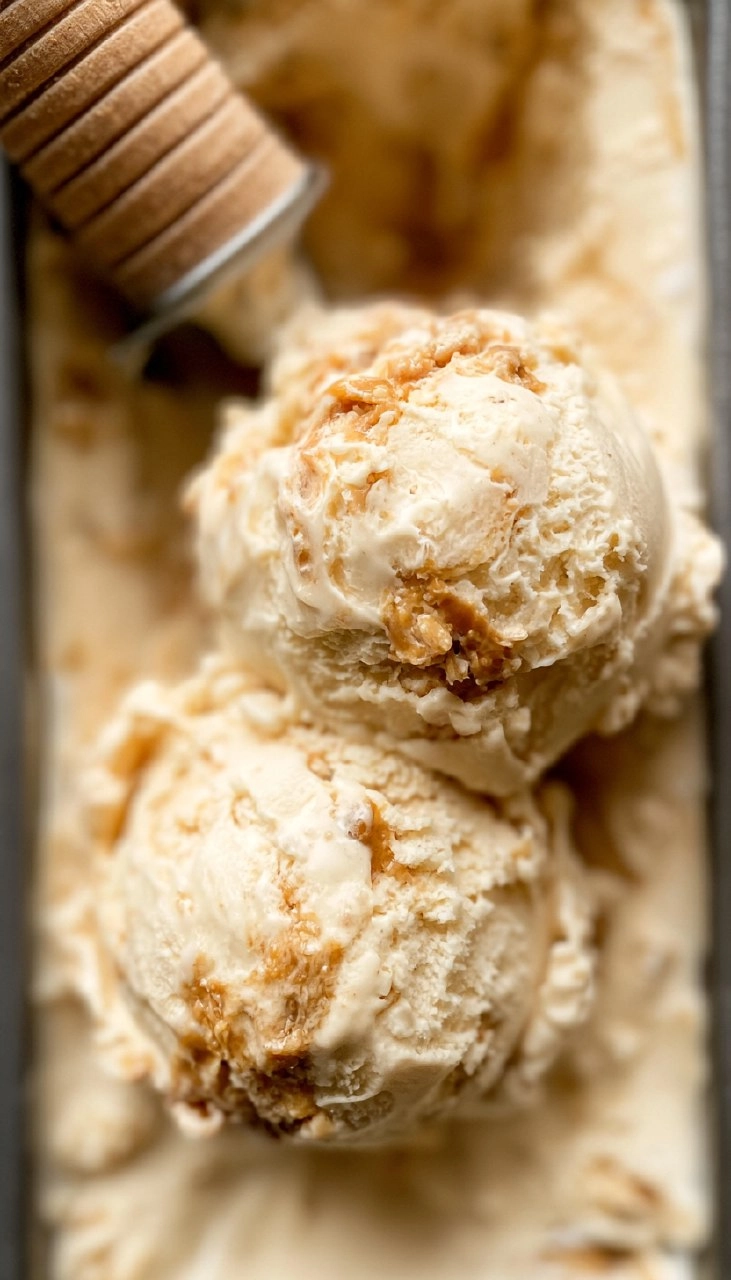 Peanut Butter Ripple Ice Cream (No Churn)