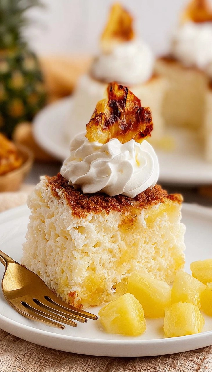 Pineapple Angel Food Cake 45 Pineapple Angel Food Cake