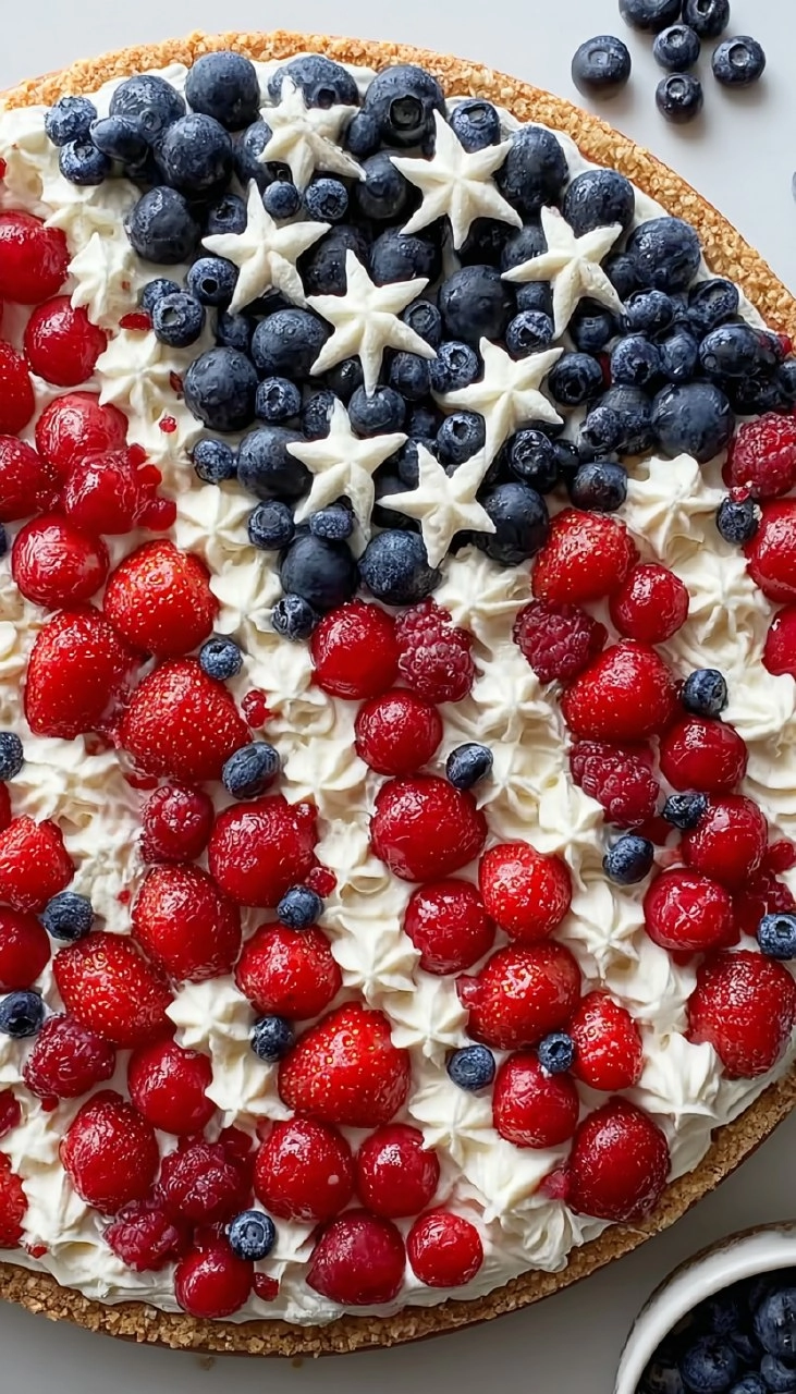 American Flag Fruit Pizza 77 American Flag Fruit Pizza