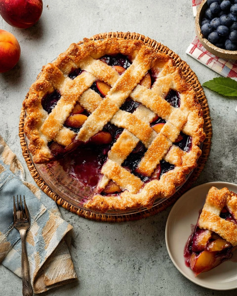 Blueberry Peach Pie 100 Blueberry Peach Pie