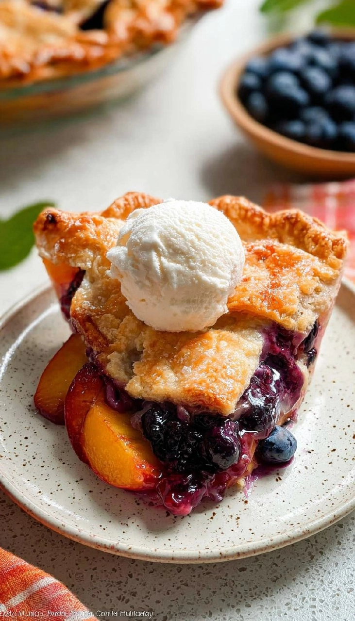 Blueberry Peach Pie 101 Blueberry Peach Pie