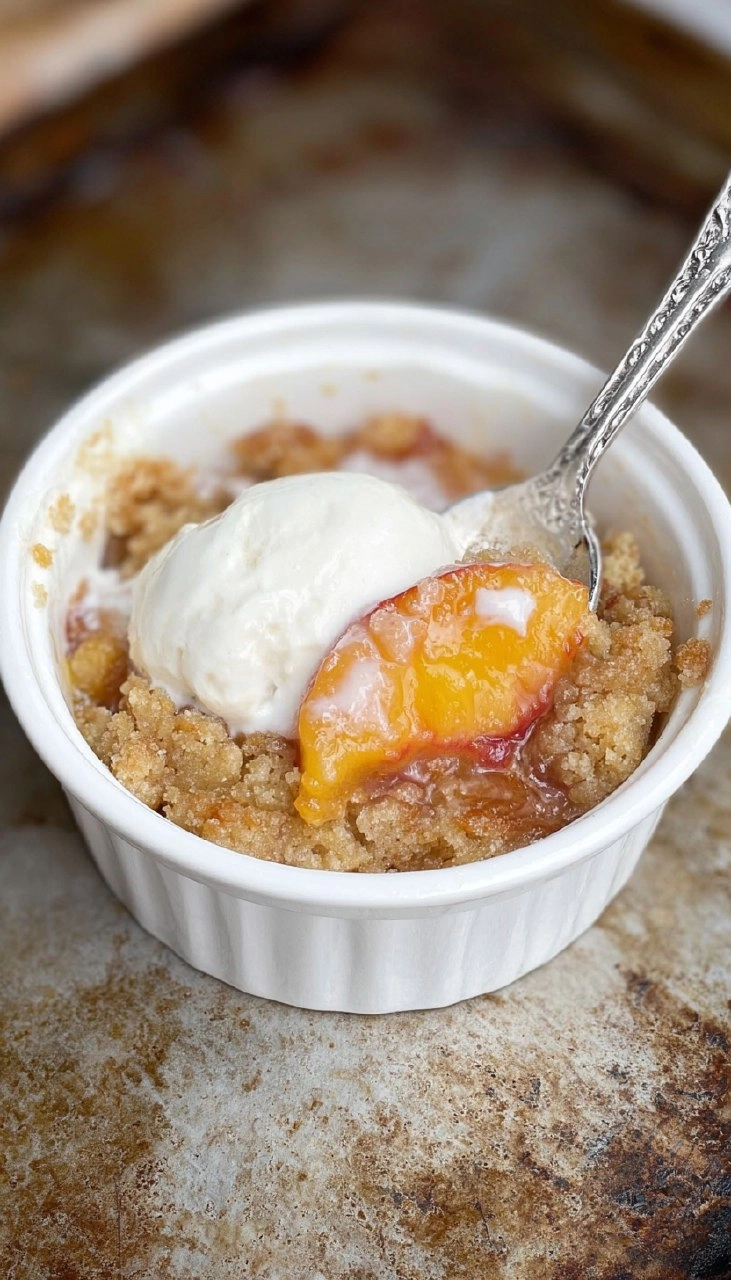 Individual Mini Peach Cobbler 69 Individual Mini Peach Cobbler