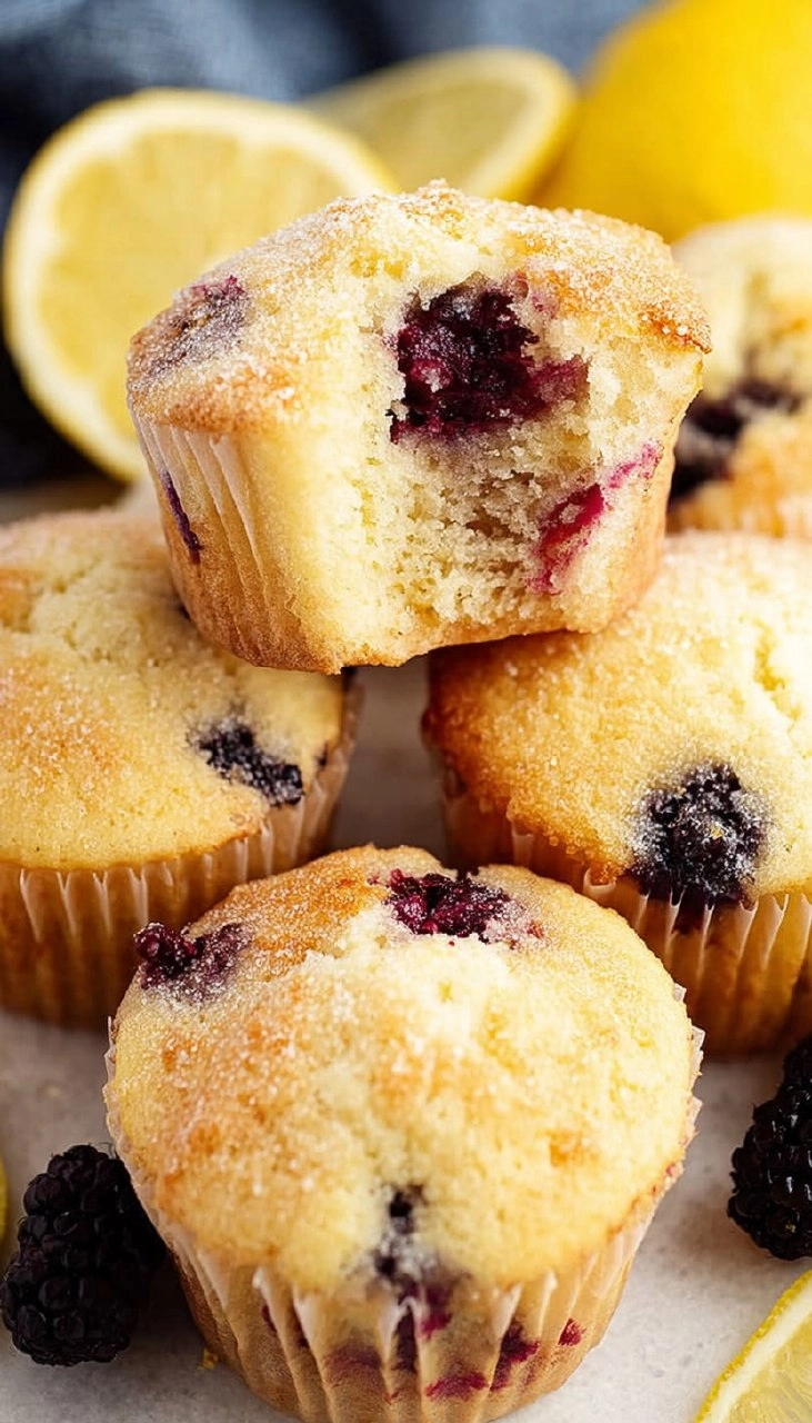 Lemon Blackberry Muffins 101 Lemon Blackberry Muffins