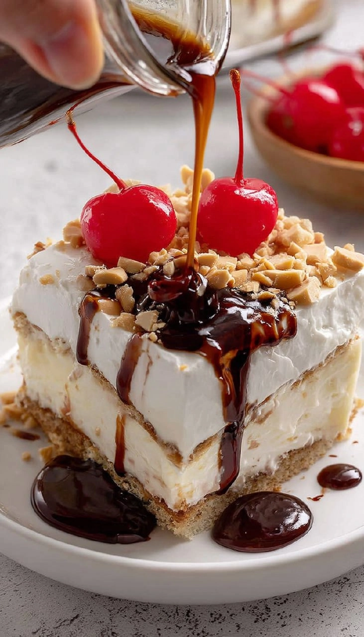 No-Bake Banana Split Cake 77 No-Bake Banana Split Cake