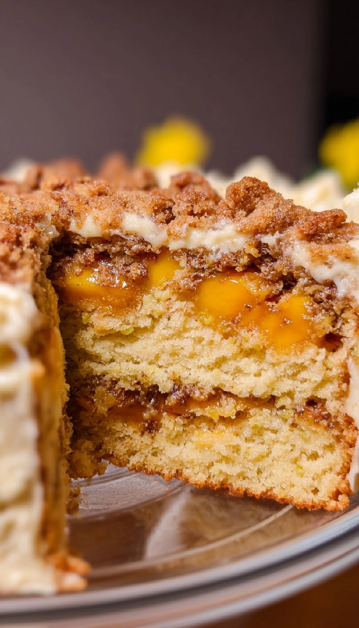 Peach Cobbler Cake