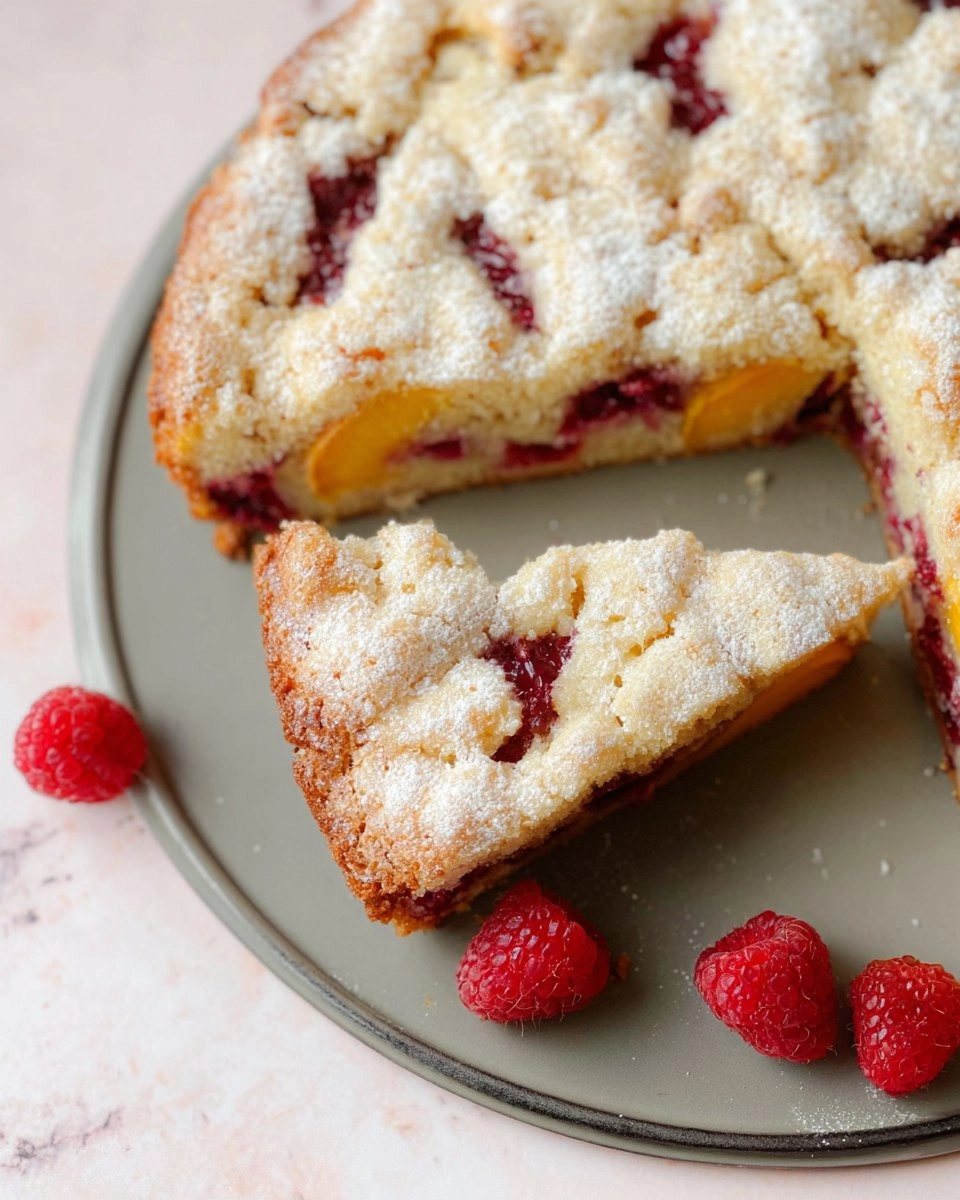 Raspberry Peach Cake 80 Raspberry Peach Cake