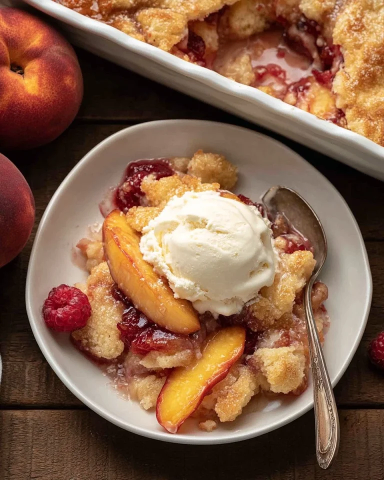 Raspberry Peach Cobbler 1 Raspberry-Peach-Cobbler-Recipe