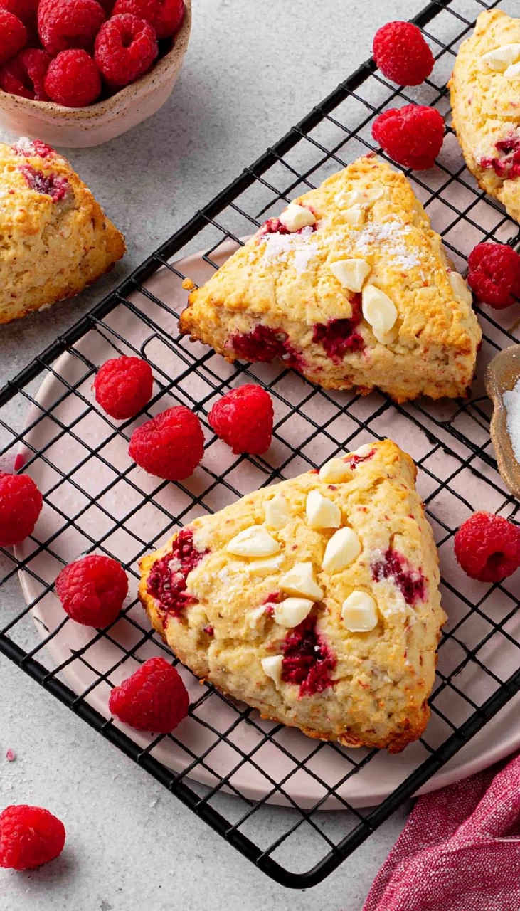 Raspberry White Chocolate Scones 89 Raspberry White Chocolate Scones