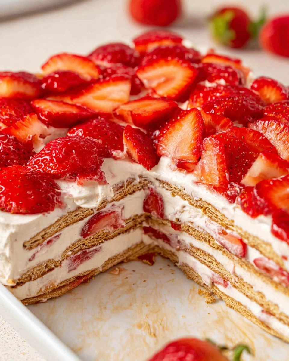 Strawberry Icebox Cake 44 Strawberry Icebox Cake