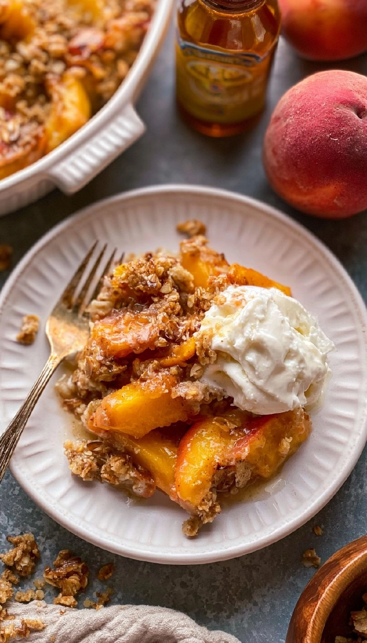 The Best Easy Peach Crisp 89 The Best Easy Peach Crisp