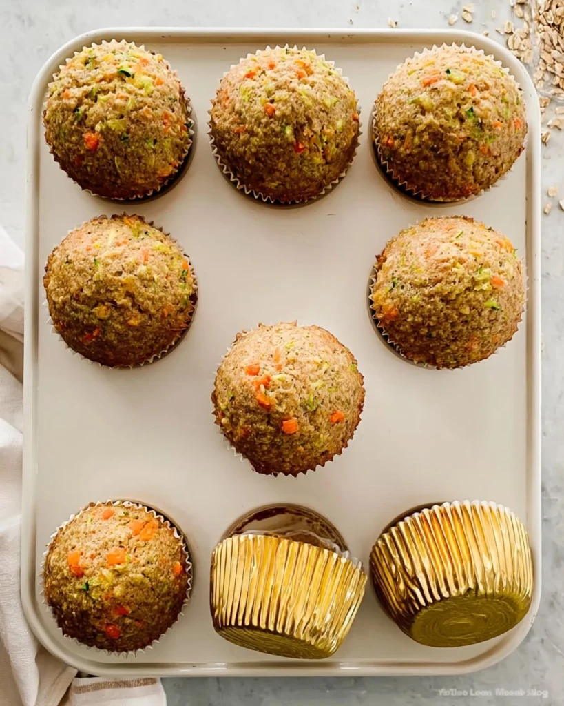 Zucchini-Carrot-Oatmeal-Muffins-Recipe