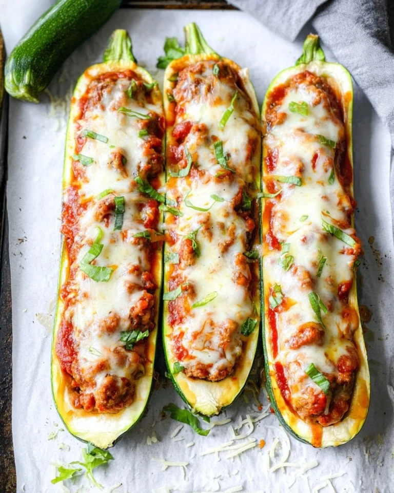 Sausage-Stuffed-Zucchini-Boats-Recipe