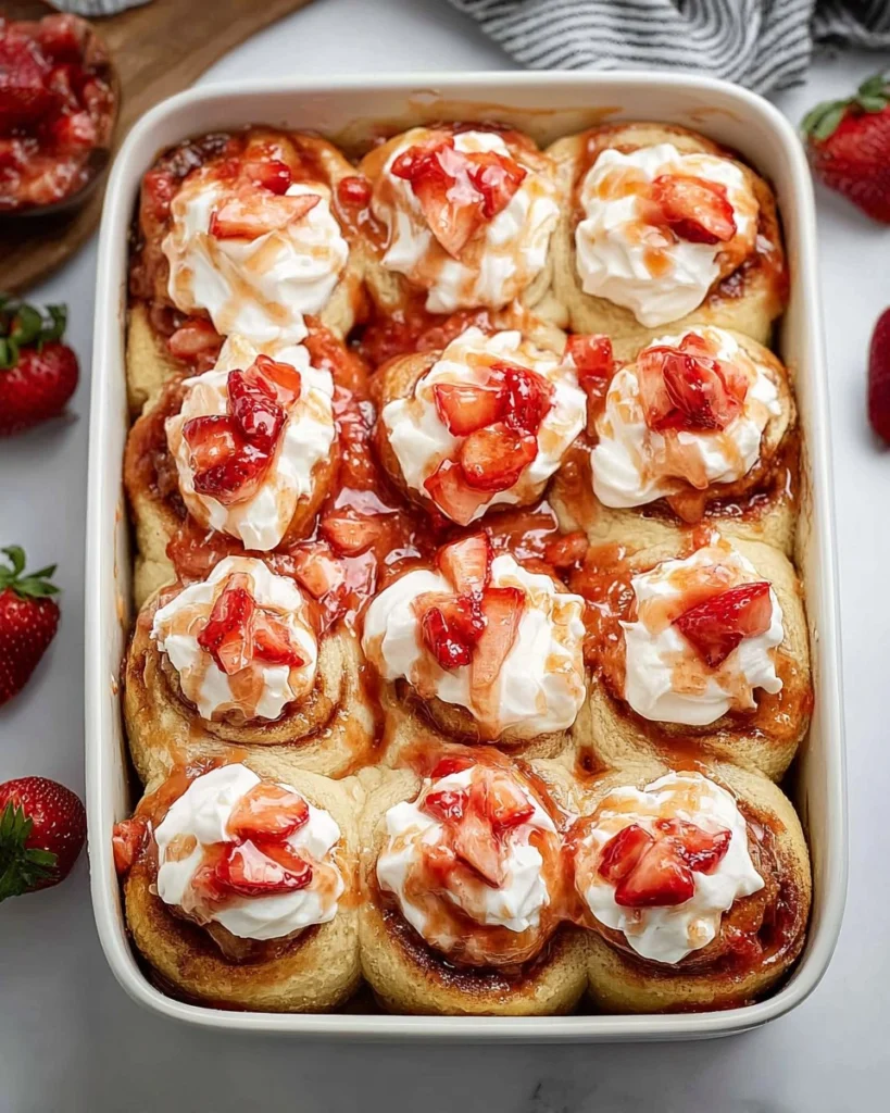 Strawberry Shortcake Cinnamon Rolls 9 Strawberry-Shortcake-Cinnamon-Rolls-Recipe