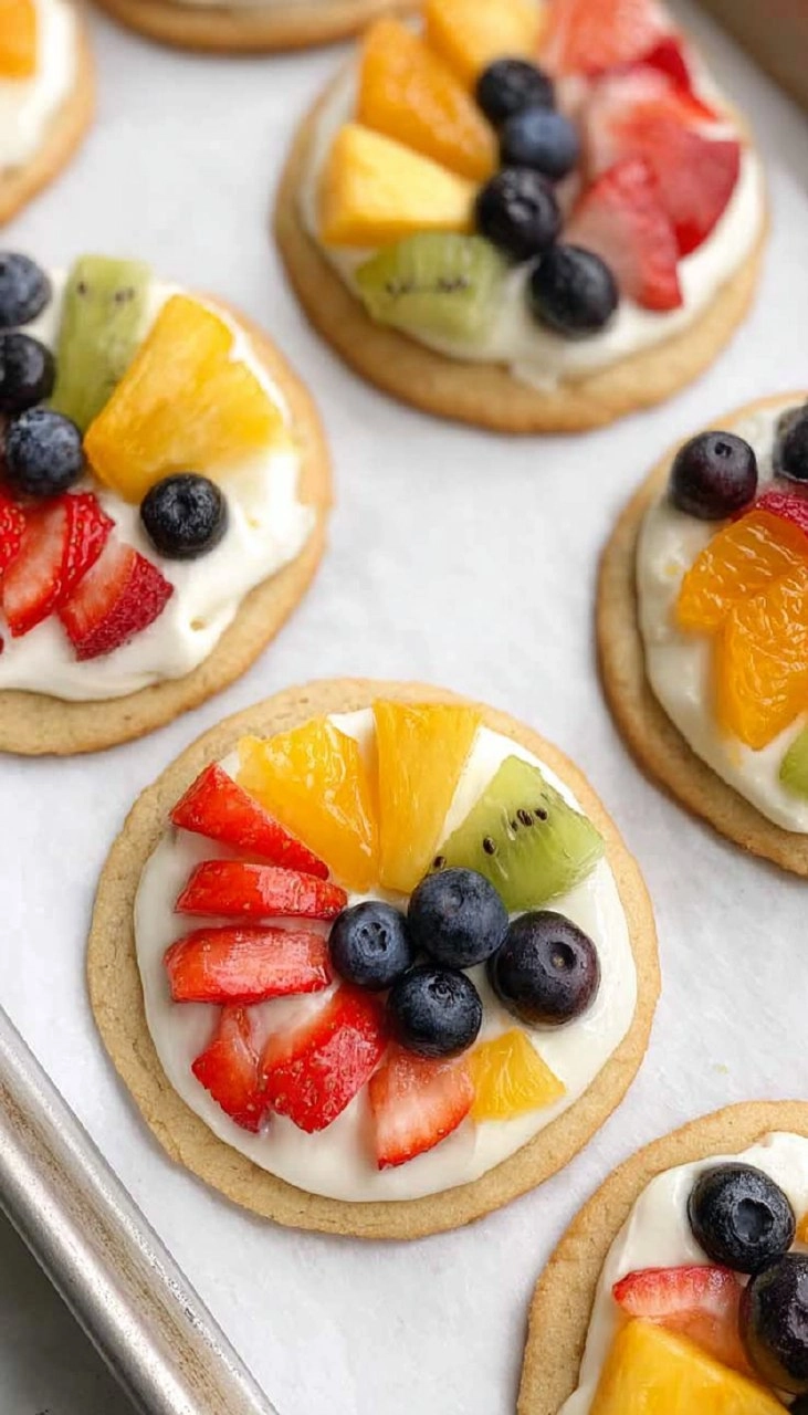 Sugar Cookie Fruit Pizzas